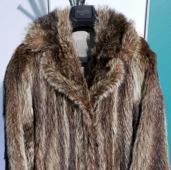 Real Raccoon fur Coat - Picture 1 of 4